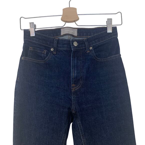 Everlane Dark Denim High Rise Jeans size 25 - Picture 2 of 6